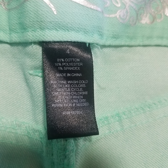 Express Mint Jean Shorts 4 - Picture 3 of 3